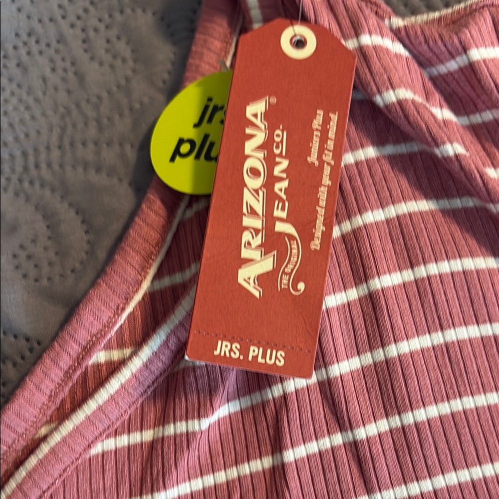 Pink Striped One-Shoulder Top - Picture 2 of 9